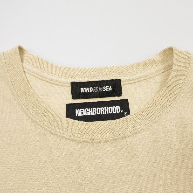 【中古】NEIGHBORHOOD | ネイバーフッド NHWDS-1/ C-TEE 長袖Tシャツ 211ELWSN-LTM01S ベージュ サイズ:L