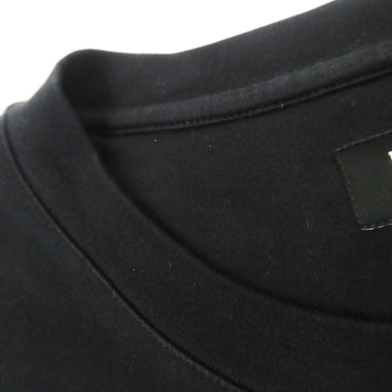 【中古】FENDI | フェンディ Logo Cotton T-Shirt 半袖Tシャツ FY0936 ARYR ブラック サイズ:L