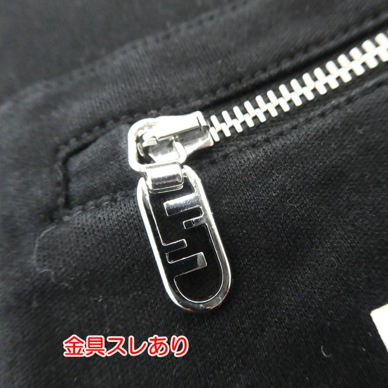 【中古】FENDI | フェンディ Logo Cotton T-Shirt 半袖Tシャツ FY0936 ARYR ブラック サイズ:L