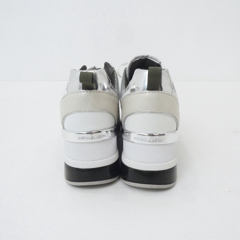 【中古】Michael Kors | マイケルコース GEORGIE TRAINER EXTREME スニーカー HJ19L US6.5(約24.5cm) ホワイト