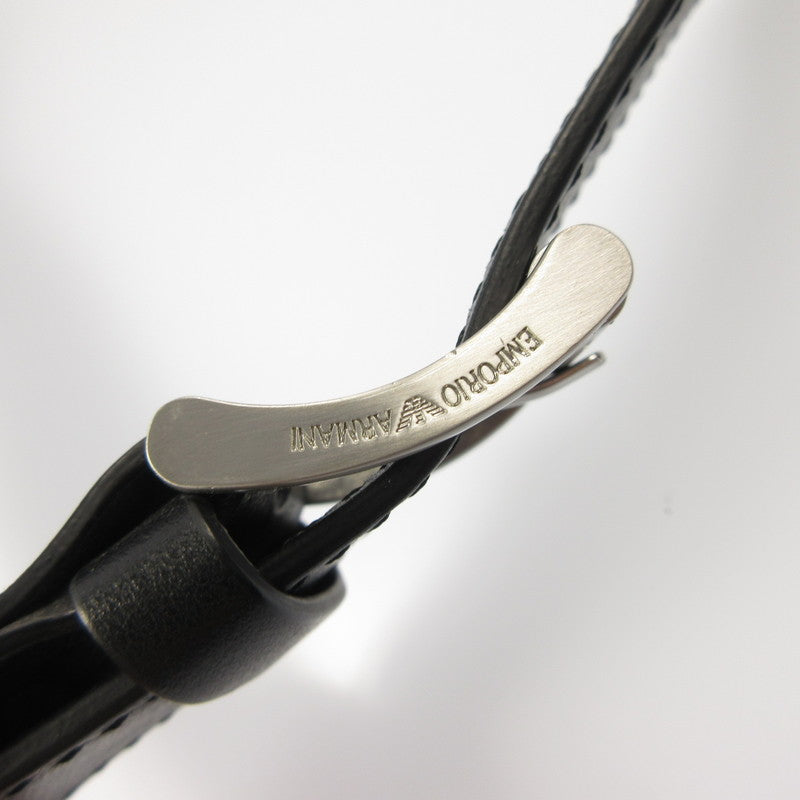 【中古】Emporio Armani | エンポリオ・アルマーニ イーグル総柄 ウエストバッグ YEMD52 ブラック