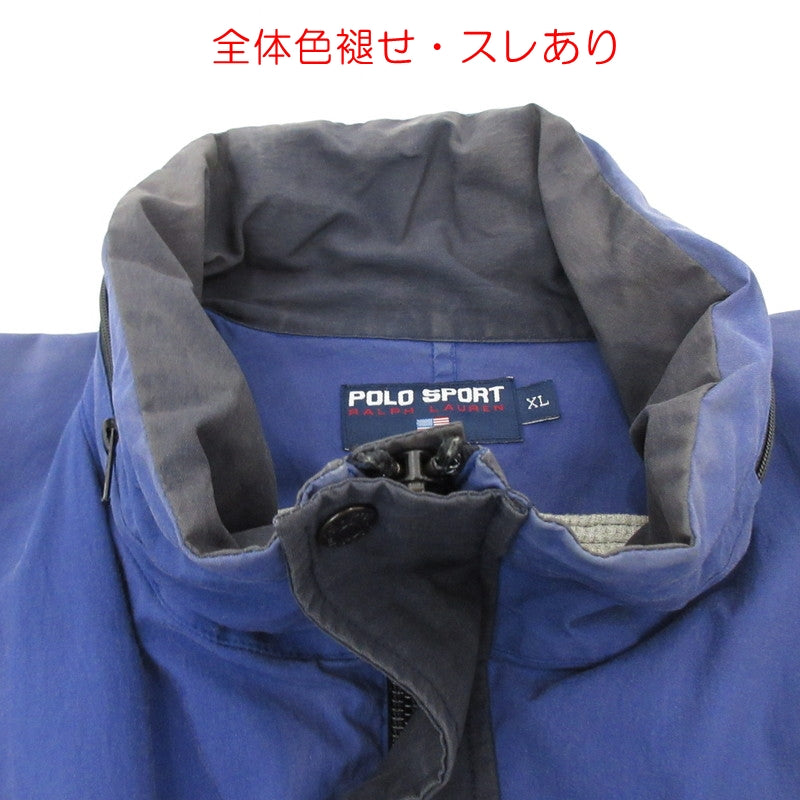 【中古】POLO SPORT RALPH LAUREN | ポロスポーツラルフローレン ナイロンジャケット ネイビー サイズ:XL