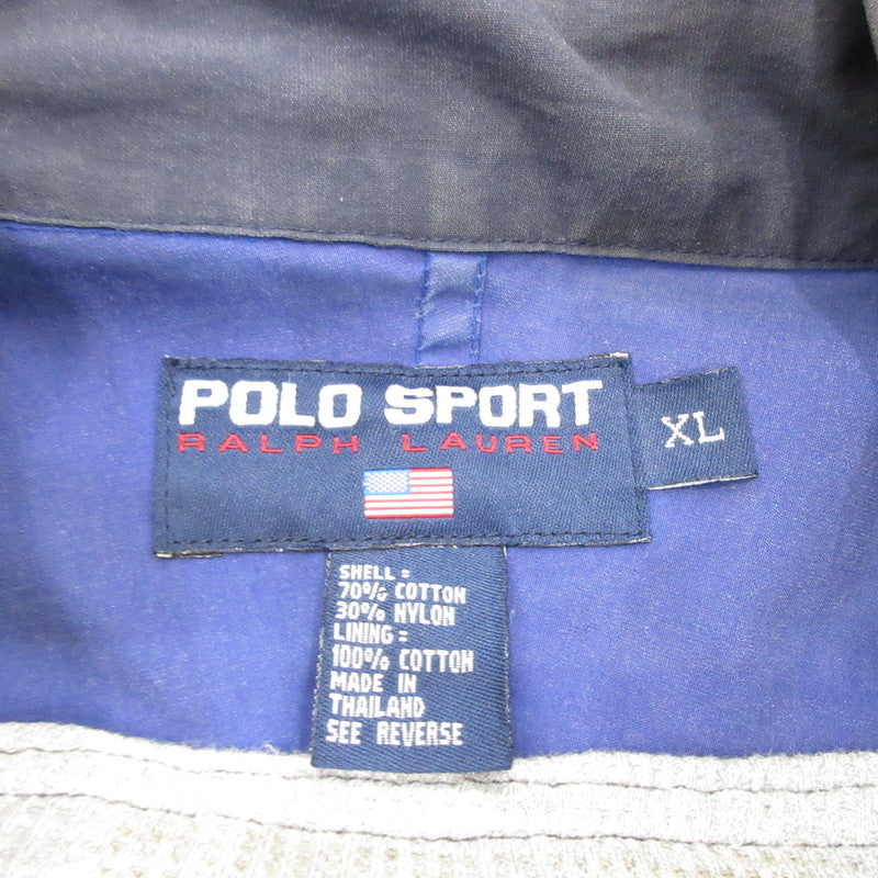 【中古】POLO SPORT RALPH LAUREN | ポロスポーツラルフローレン ナイロンジャケット ネイビー サイズ:XL