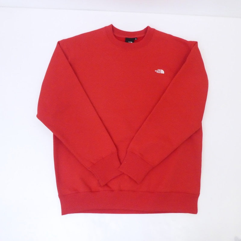 【中古】THE NORTH FACE | ザ・ノースフェイス Small Logo Heather SWEAT CREW スウェット NT62337 レッド サイズ:M