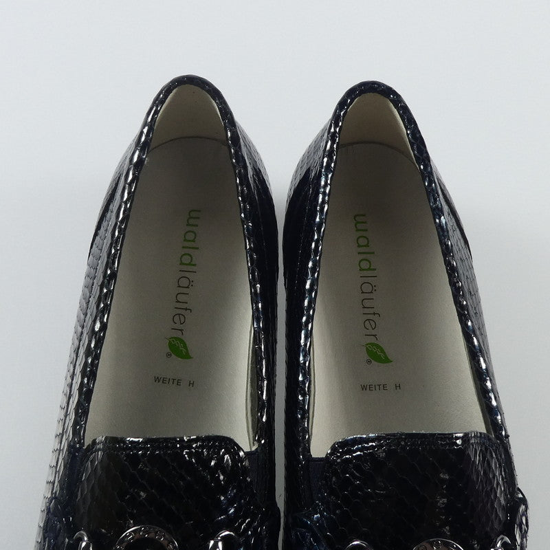 【中古】 TAGO SCHWARZ ローファー 437505 ネイビー 24cm