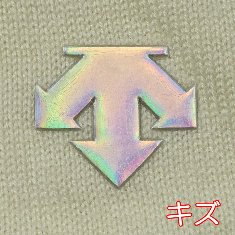 【中古】DESCENTE | デサント ウール混ポリエステル変形タートルネックセーター ニット DGWSJL02 LUXE COLLECTION ベージュ サイズ:L
