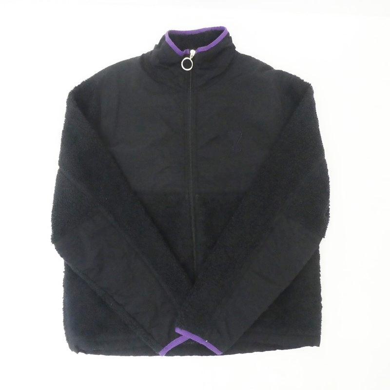 【中古】AMI | アミ Ami de Coeur Sherpa Zipped Jacket その他アウター HJK007.761 ブラック サイズ:M