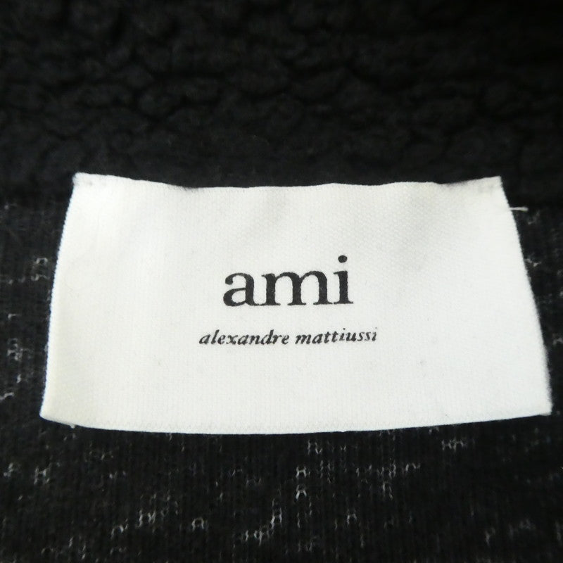 【中古】AMI | アミ Ami de Coeur Sherpa Zipped Jacket その他アウター HJK007.761 ブラック サイズ:M
