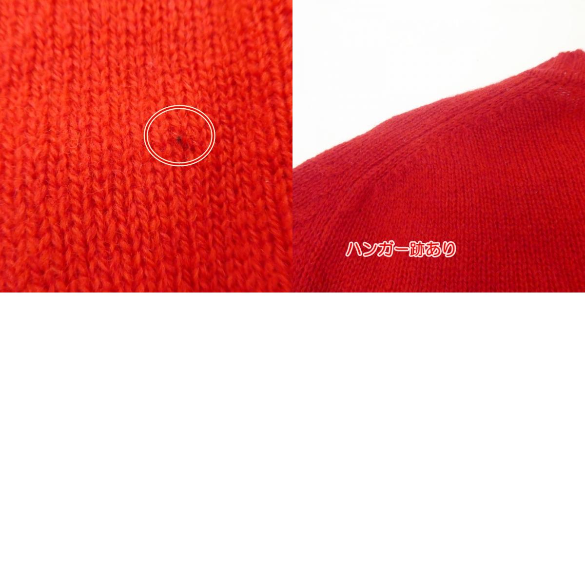 【中古】MONCLER | モンクレール MAGLIONE TRICOT GIROCOLLO セーター レッド サイズ:L