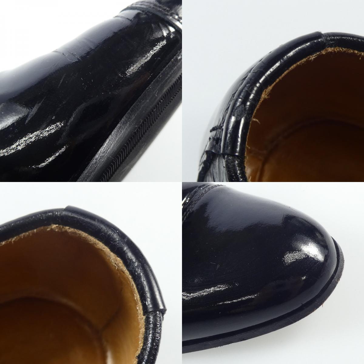 【中古】DOUCAL'S | デュカルス エナメルタッセルローファー ローファー 1616 ブラック 25cm