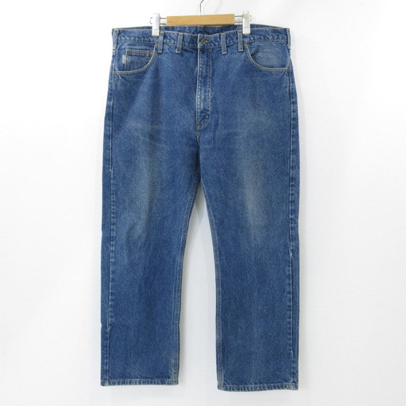 【中古】Carhartt | カーハート デニムパンツ 880 90s レザーパッチ ブルー サイズ:44
