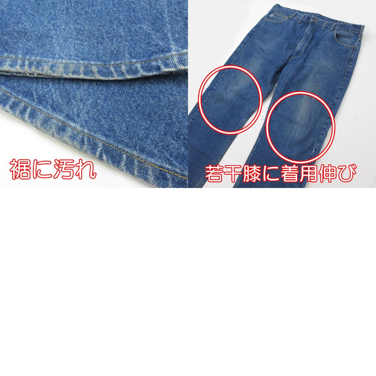 【中古】Carhartt | カーハート デニムパンツ 880 90s レザーパッチ ブルー サイズ:44