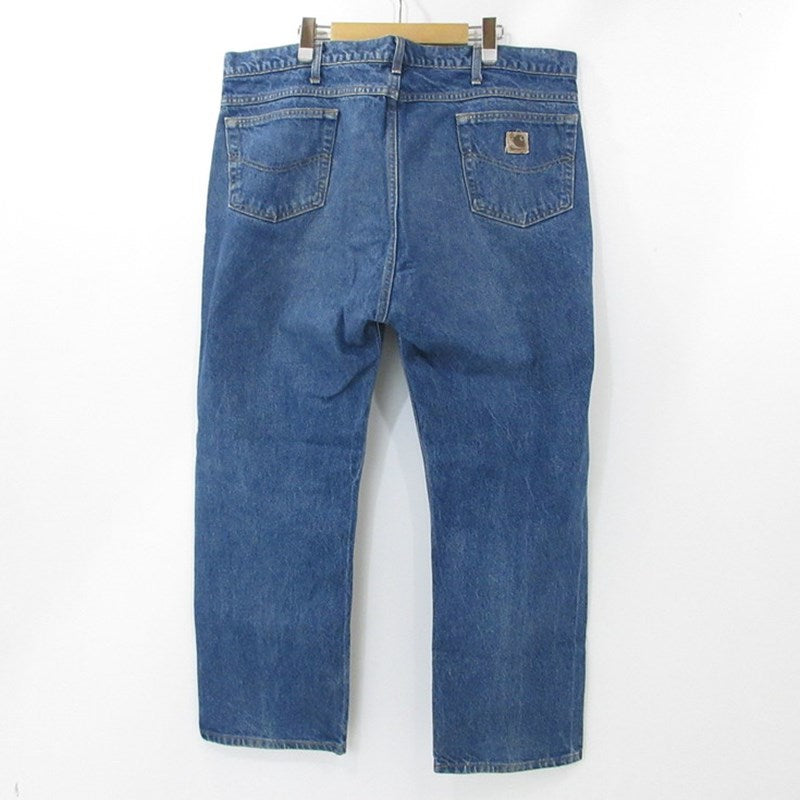 【中古】Carhartt | カーハート デニムパンツ 880 90s レザーパッチ ブルー サイズ:44