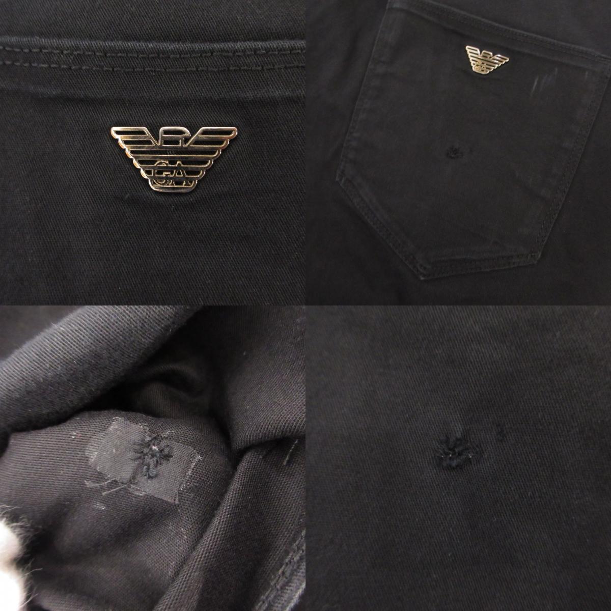 【中古】Emporio Armani | エンポリオ・アルマーニ J06コンフォートストレッチギャバジン パンツ 8N1J06 1GN0Z ブラック サイズ:31