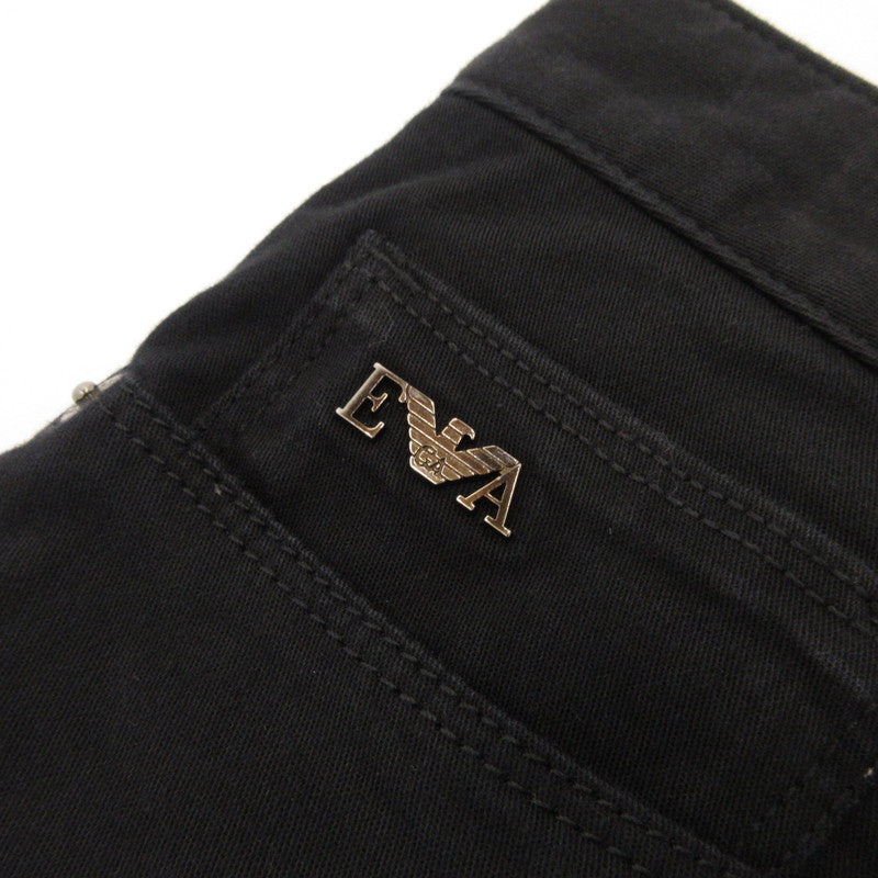 【中古】Emporio Armani | エンポリオ・アルマーニ J06コンフォートストレッチギャバジン パンツ 8N1J06 1GN0Z ブラック サイズ:31