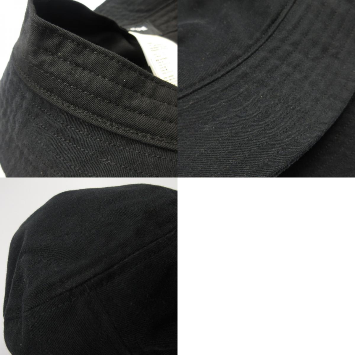 We11Done | Welldone Embossed Logo Bucket Hat WD-AH8-20-114-U-BK 2020A/W Black