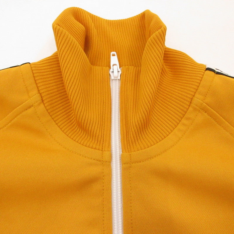 【中古】FRED PERRY | フレッドペリー LAUREL WREATH TAPED TRACK JACKET ジャージ J6231 イエロー サイズ:S