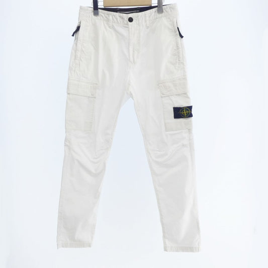【中古】STONE ISLAND | ストーンアイランド カーゴパンツ 801530410 サイズ:W:29 2024S/S 国内正規品 ホワイト