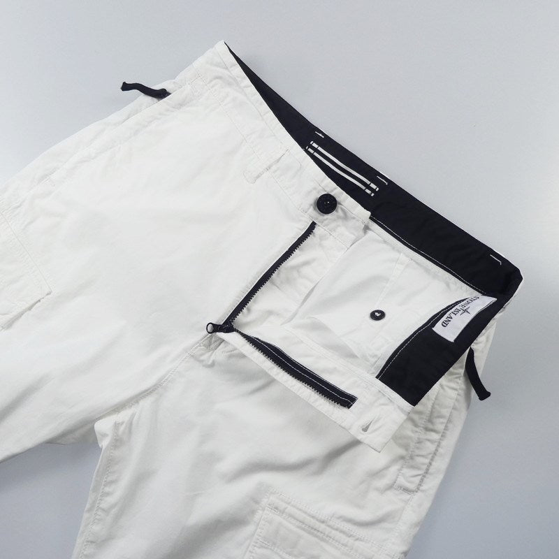 【中古】STONE ISLAND | ストーンアイランド カーゴパンツ 801530410 サイズ:W:29 2024S/S 国内正規品 ホワイト