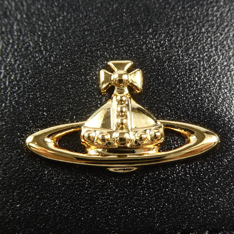 【中古】Vivienne Westwood | ヴィヴィアンウエストウッド VINTAGE WATER ORB 三つ折り財布 3318M1J ブラック