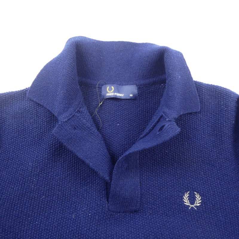【中古】FRED PERRY | フレッドペリー ポロシャツ F3179 ネイビー サイズ:XS