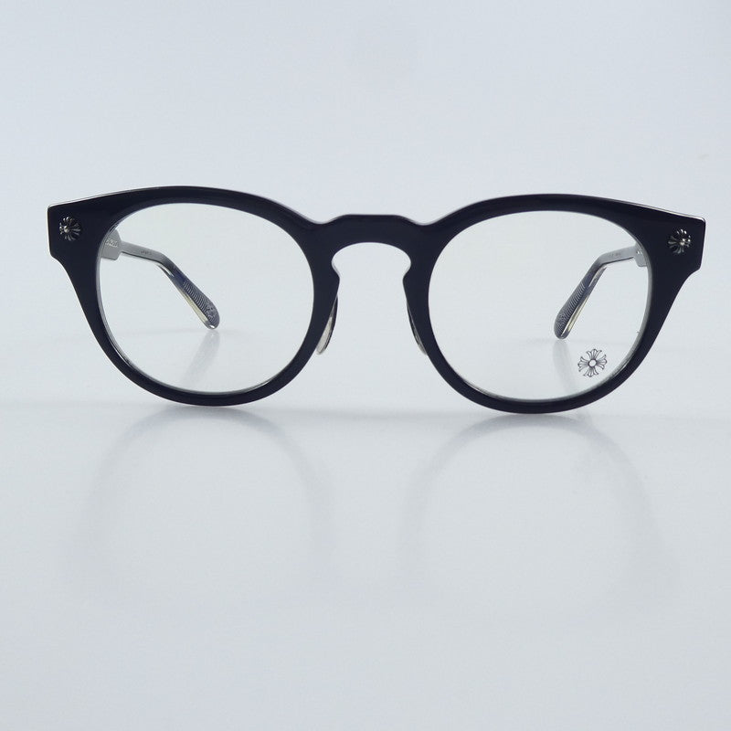 【中古】CHROME HEARTS | クロムハーツ DINGALONGLINGLONG メガネ サイズ:49□24 ブラック