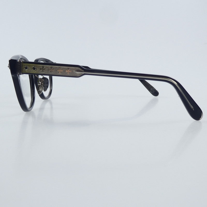 【中古】CHROME HEARTS | クロムハーツ DINGALONGLINGLONG メガネ サイズ:49□24 ブラック