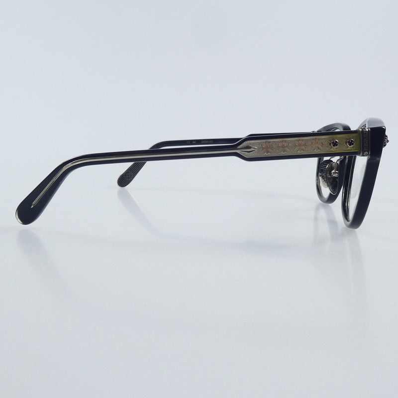 【中古】CHROME HEARTS | クロムハーツ DINGALONGLINGLONG メガネ サイズ:49□24 ブラック