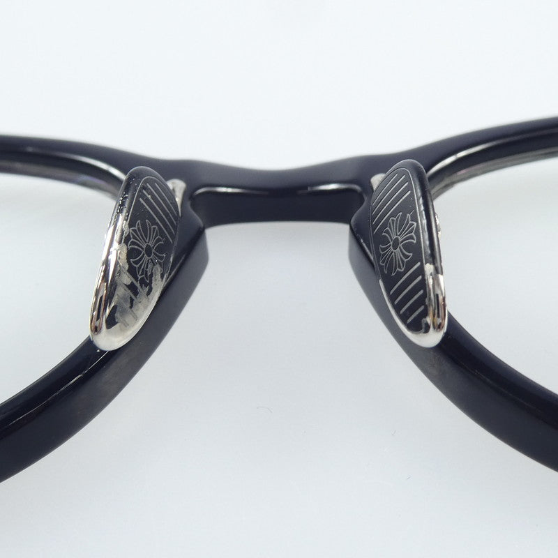 【中古】CHROME HEARTS | クロムハーツ DINGALONGLINGLONG メガネ サイズ:49□24 ブラック