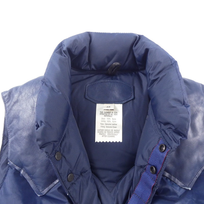 【中古】Rocky Mountain FeatherBed | ロッキーマウンテンフェザーベッド ダウンベスト 290-172-01 ネイビー サイズ:36