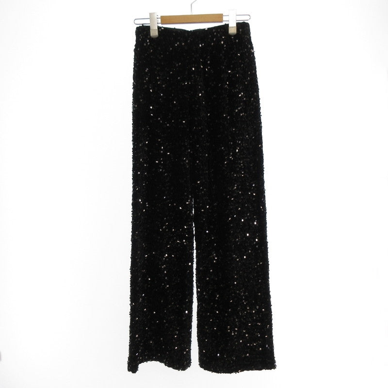 【中古】 スパンコール パンツ chw22s101 ブラック