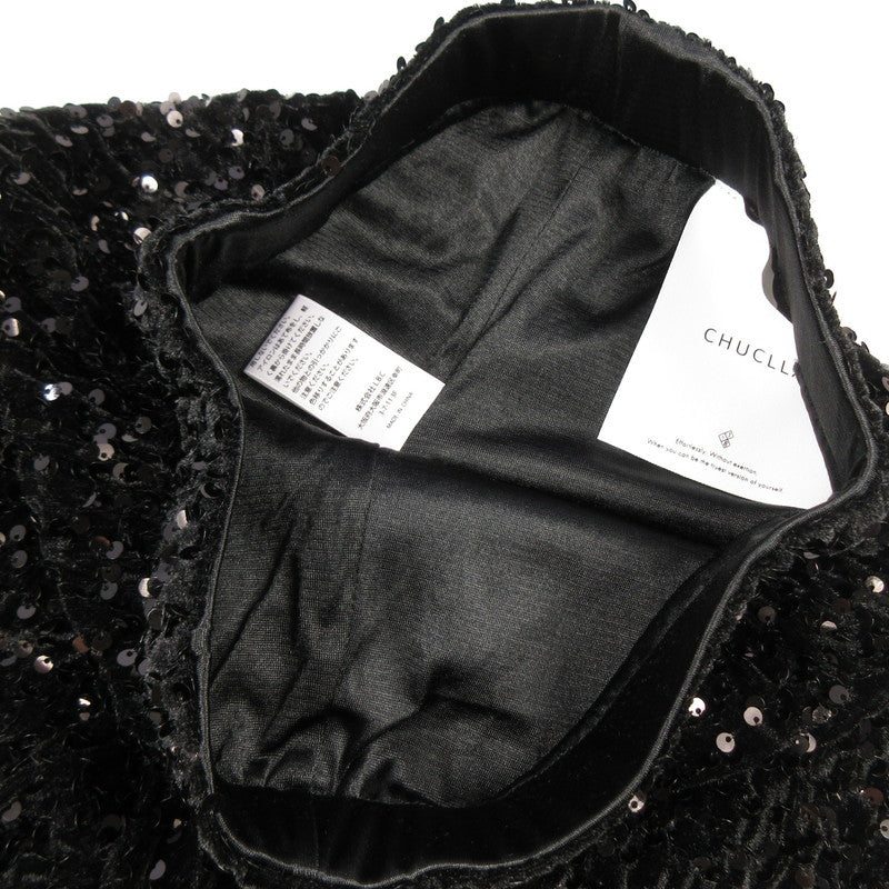 【中古】 スパンコール パンツ chw22s101 ブラック