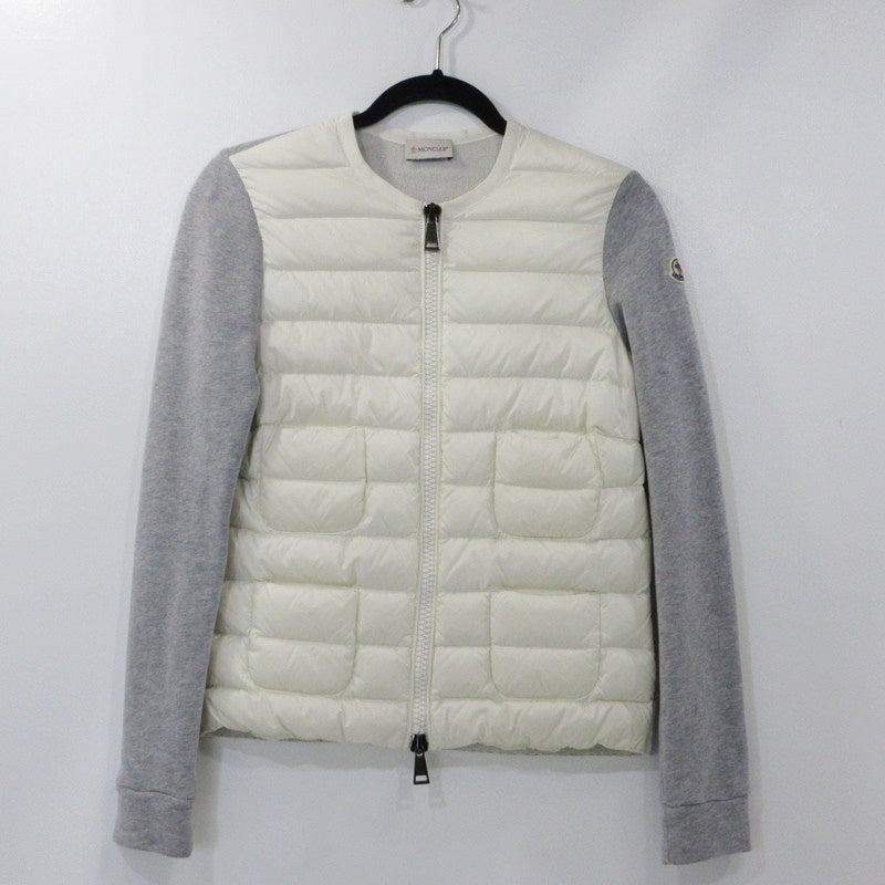 【中古】MONCLER | モンクレール MAGLIA CARDIGAN ダウンジャケット B20938495800 ホワイト