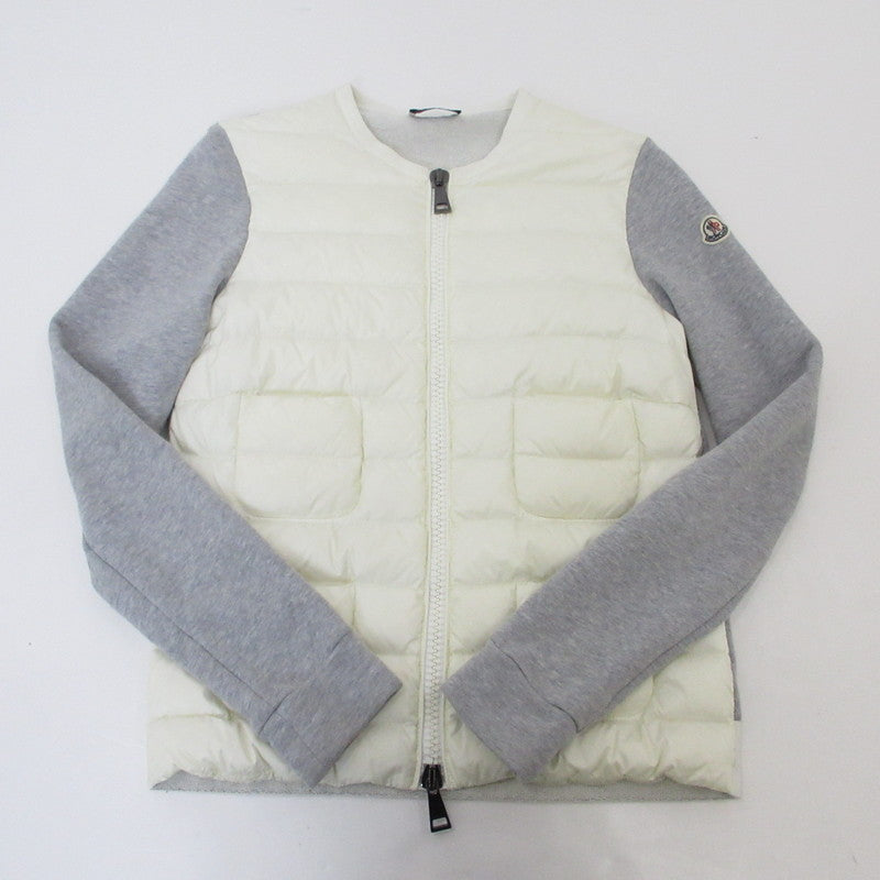 【中古】MONCLER | モンクレール MAGLIA CARDIGAN ダウンジャケット B20938495800 ホワイト
