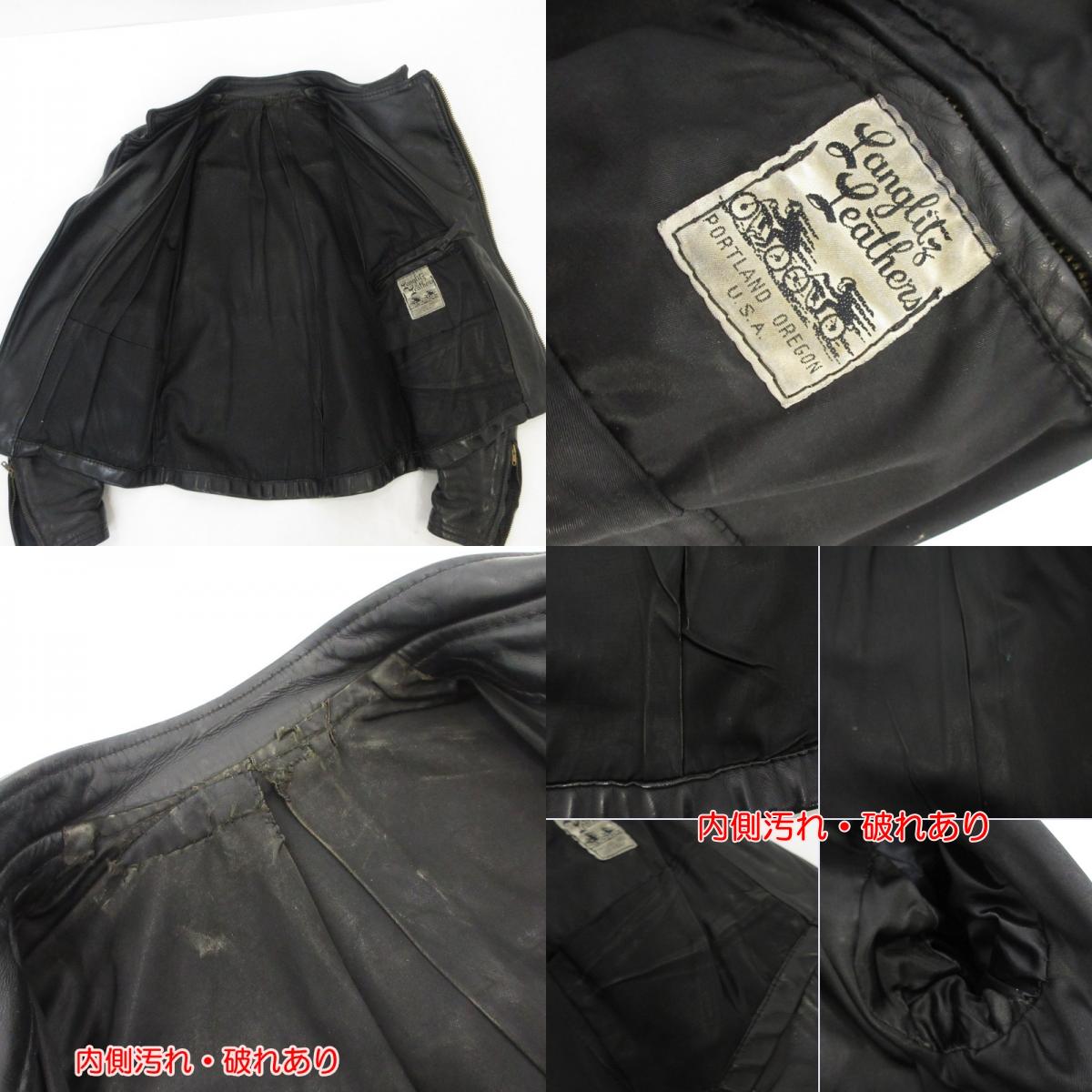 【中古】Langlitz Leathers | ラングリッツレザーズ Cascade レザー ブラック