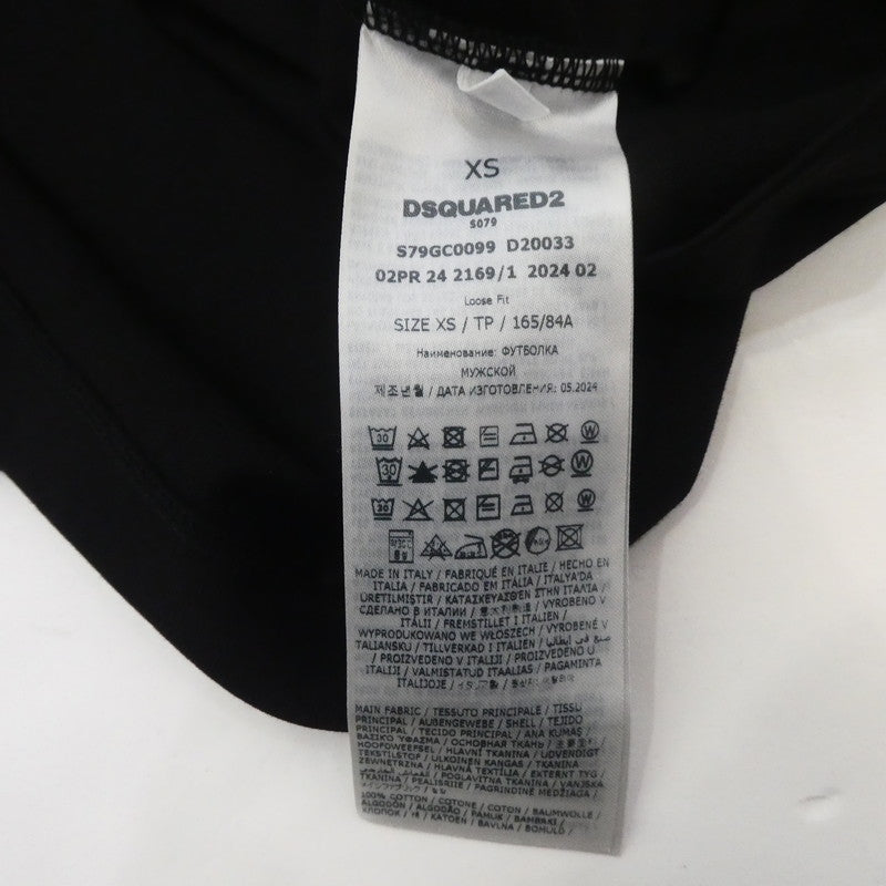 【中古】DSQUARED2 | ディースクエアード ICON NEW GENERATION 長袖Tシャツ S79GC0099 ブラック サイズ:XS