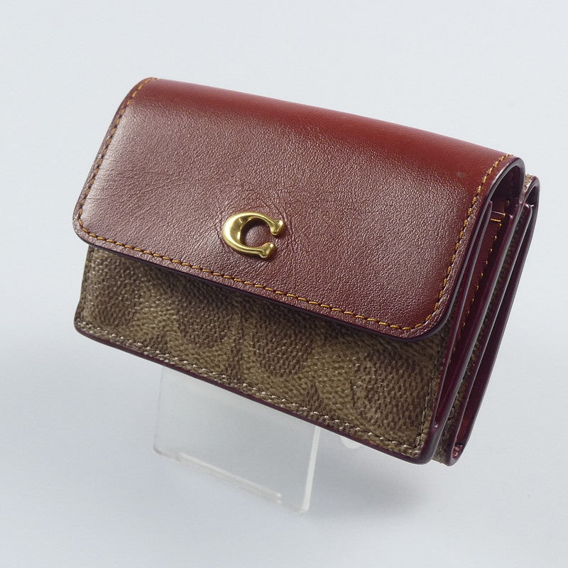 【中古】COACH | コーチ ミニトライフォールドウォレット 三つ折り財布 CM438