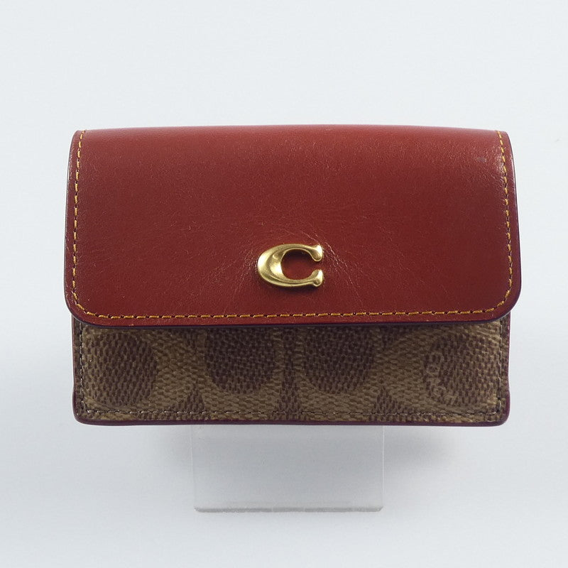 【中古】COACH | コーチ ミニトライフォールドウォレット 三つ折り財布 CM438