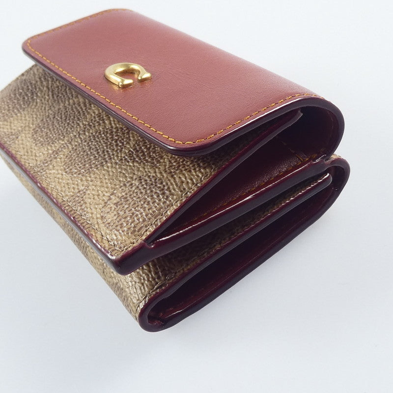 【中古】COACH | コーチ ミニトライフォールドウォレット 三つ折り財布 CM438
