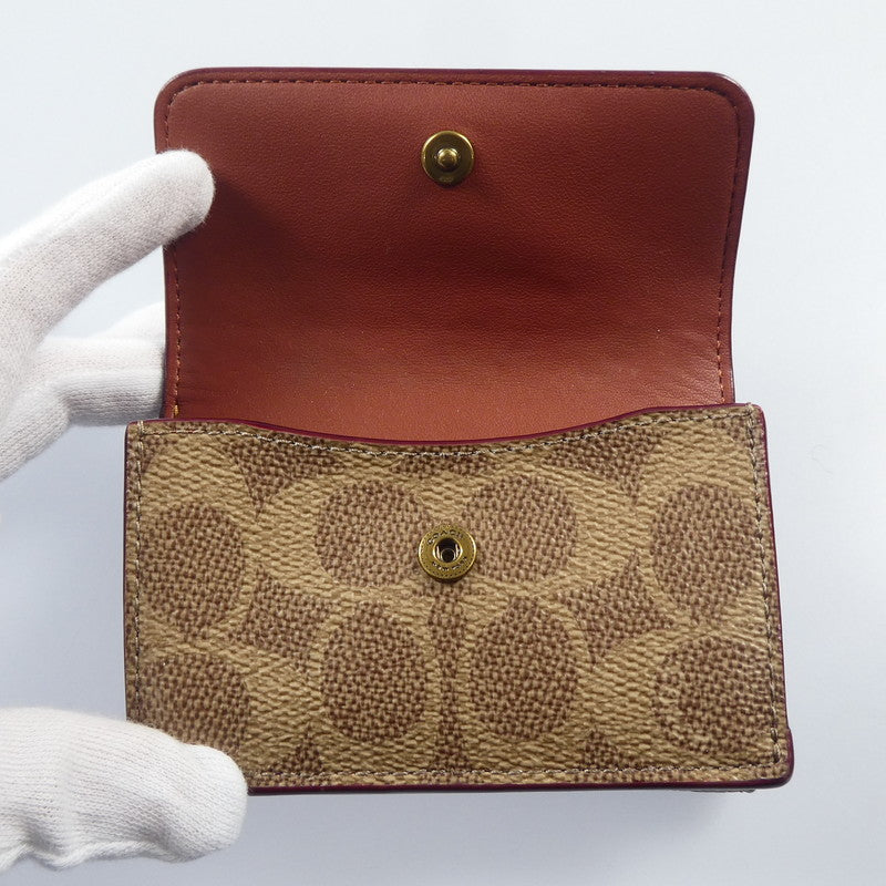 【中古】COACH | コーチ ミニトライフォールドウォレット 三つ折り財布 CM438