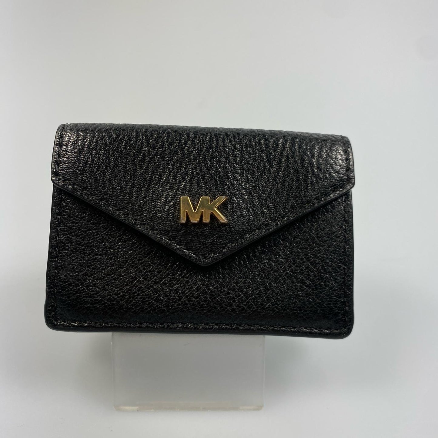 【中古】Michael Kors | マイケルコース MONEY PIECES SM TRIFOLD FLP WLLT 三つ折り財布 32T9GF6E5L ブラック