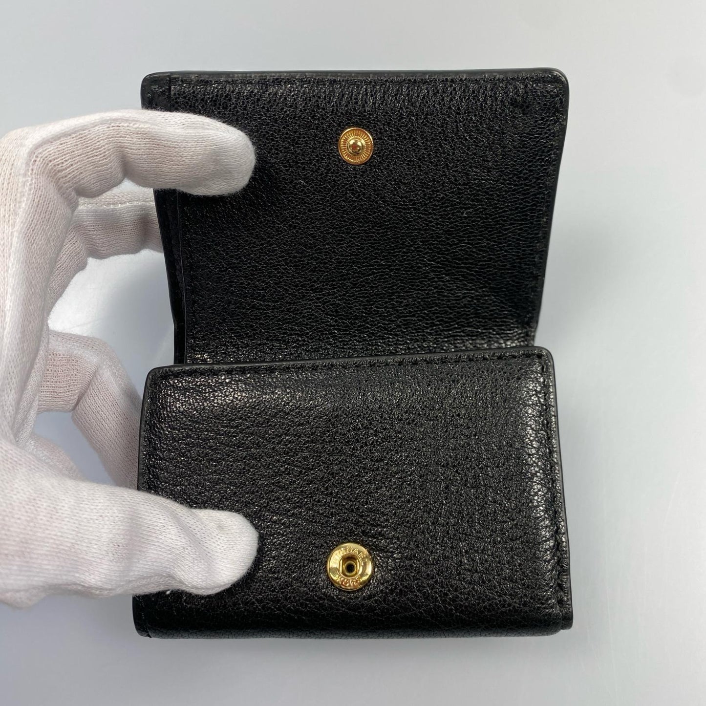 【中古】Michael Kors | マイケルコース MONEY PIECES SM TRIFOLD FLP WLLT 三つ折り財布 32T9GF6E5L ブラック