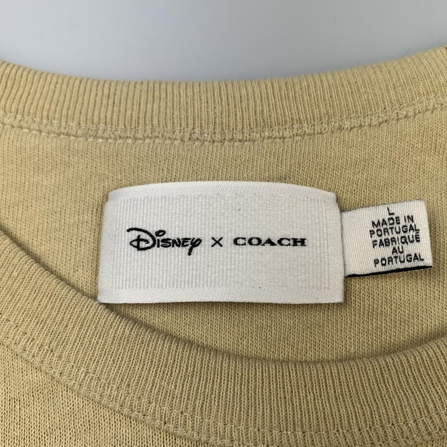 【中古】COACH | コーチ 半袖Tシャツ CH384 ベージュ サイズ:L