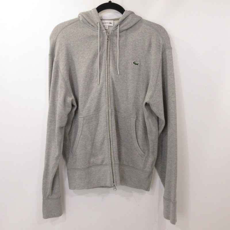 【中古】LACOSTE | ラコステ プレミアムコットンジップスウェットパーカ パーカー SH101EL グレー サイズ:M