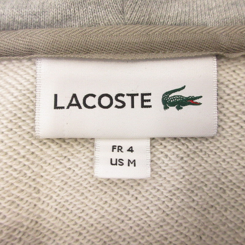 【中古】LACOSTE | ラコステ プレミアムコットンジップスウェットパーカ パーカー SH101EL グレー サイズ:M