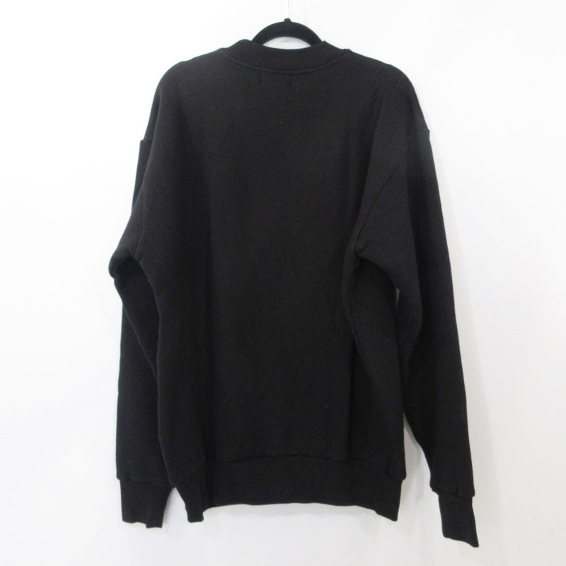 【中古】FLISTFIA | フリストフィア Loose Fit Crew Neck Sweat スウェット SN02016 ブラック サイズ:2