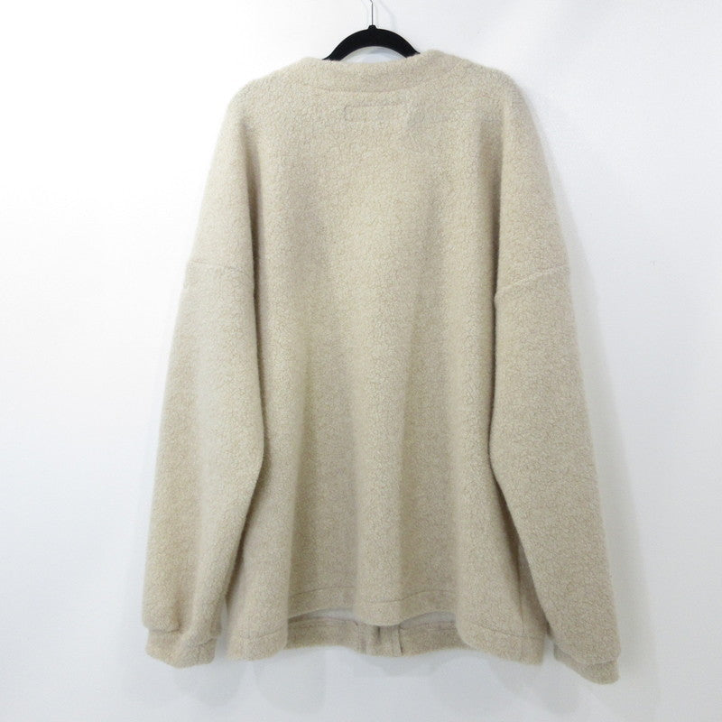 【中古】RESOUND CLOTHING | リサウンドクロージング ANGOLA BOA PILE CARDIGAN カーディガン RC30-C-006 ベージュ サイズ:3