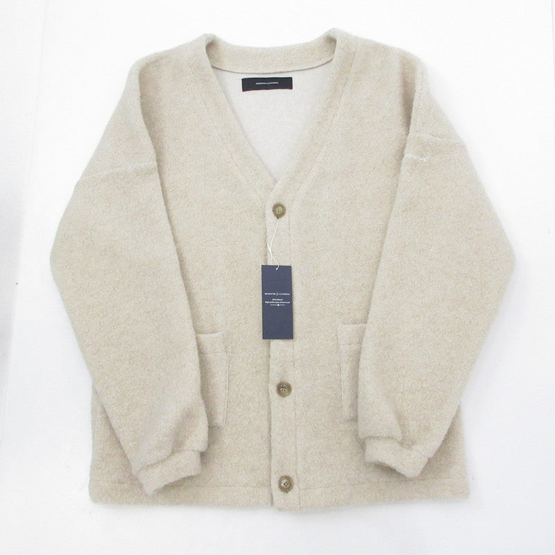 【中古】RESOUND CLOTHING | リサウンドクロージング ANGOLA BOA PILE CARDIGAN カーディガン RC30-C-006 ベージュ サイズ:3