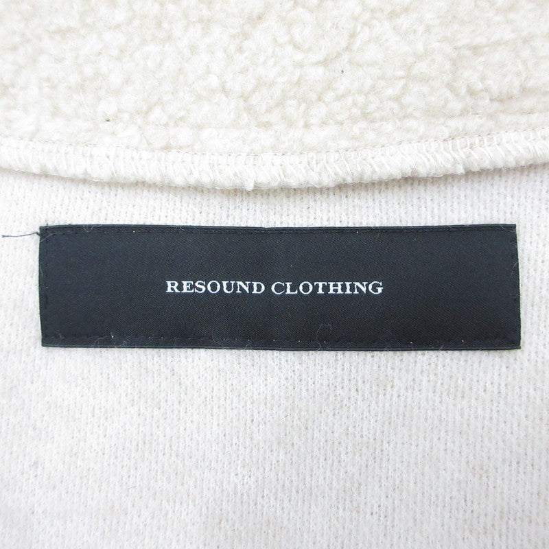 【中古】RESOUND CLOTHING | リサウンドクロージング ANGOLA BOA PILE CARDIGAN カーディガン RC30-C-006 ベージュ サイズ:3