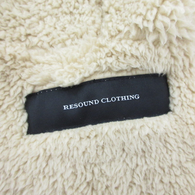 【中古】RESOUND CLOTHING | リサウンドクロージング WEST BOA cardigan カーディガン RC21-C-005 ベージュ サイズ:3